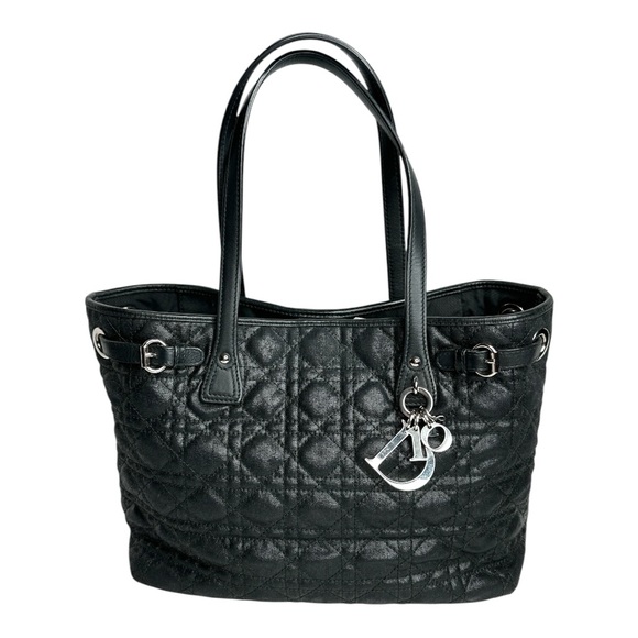 CHRISTIAN DIOR Coated Canvas PANAREA Tote Black ~EUC - Picture 16 of 16